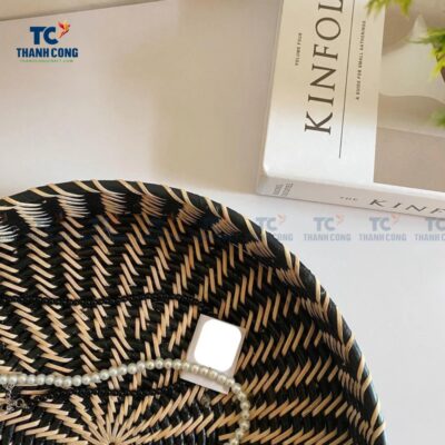 Round Woven Rattan Tray (TCKIT-24373)