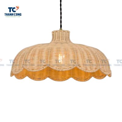 Scallop Rattan Lamp Shade (TCHD-24397)