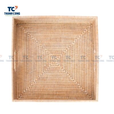 Square Woven Rattan Tray (TCKIT-24336)