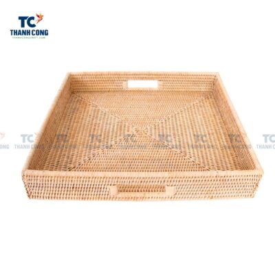 Square Woven Rattan Tray (TCKIT-24336)