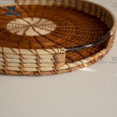 Vintage Rattan Tray (TCKIT-24341)