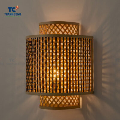 bamboo curved wall lantern, wholesale