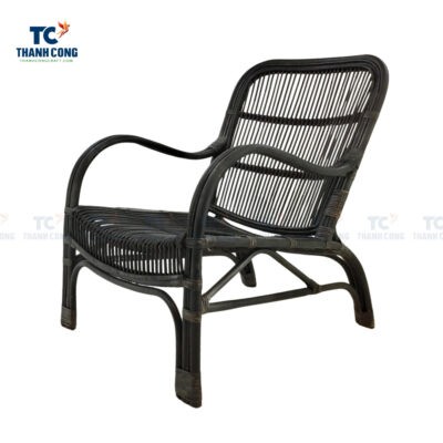 black cane armchair