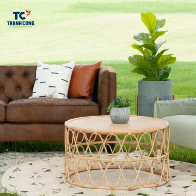 circular rattan coffee table, wholesale
