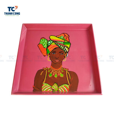 hot pink lacquer tray, wholesale