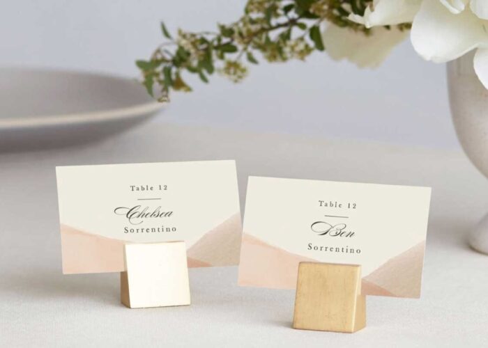how to write place cards for weddings