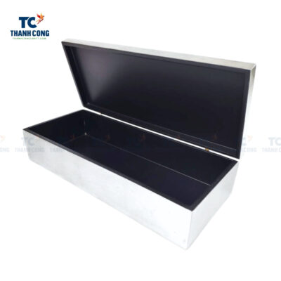 Silver lacquer box with hinged lid, wholesale