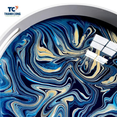 Round, Lacquer Tea Tray