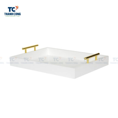 lacquered trays with handles, white lacquer tray, wholesale