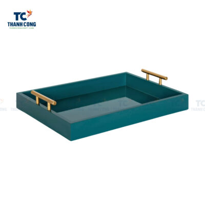 lacquered trays with handles, green lacquer tray, wholesale