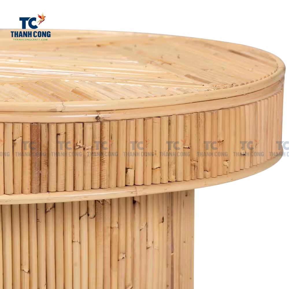 natural rattan coffee table