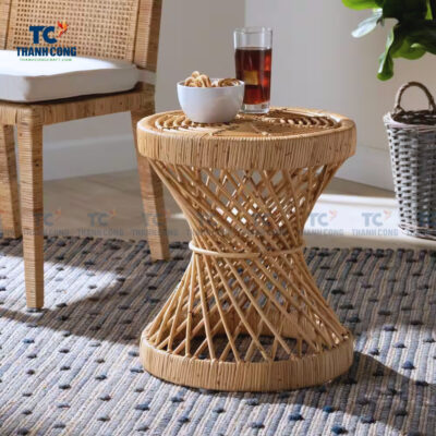 peacock rattan side table, wholesale