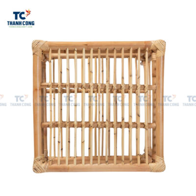 rattan cube side table with shelf, wholesale