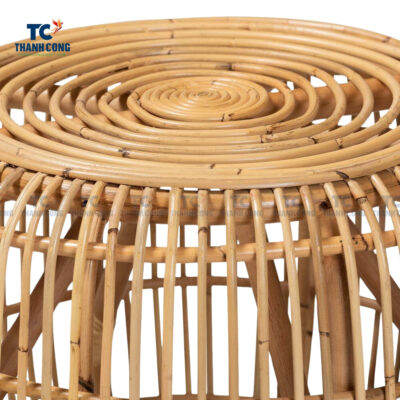 rattan drum side table, wholesale
