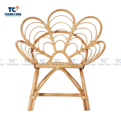 Rattan kids petal chair