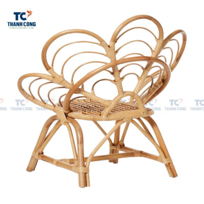 Rattan kids petal chair