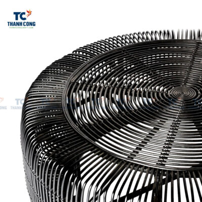 round black wicker coffee table, wholesale