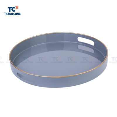 grey lacquer tray, round lacquer tray, wholesale