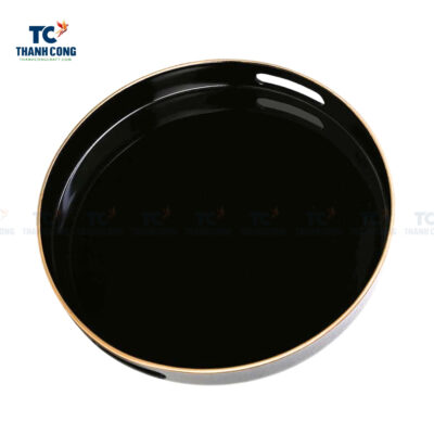 black lacquer tray, round lacquer tray, wholesale