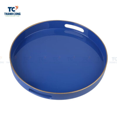 blue lacquer tray, round lacquer tray, wholesale