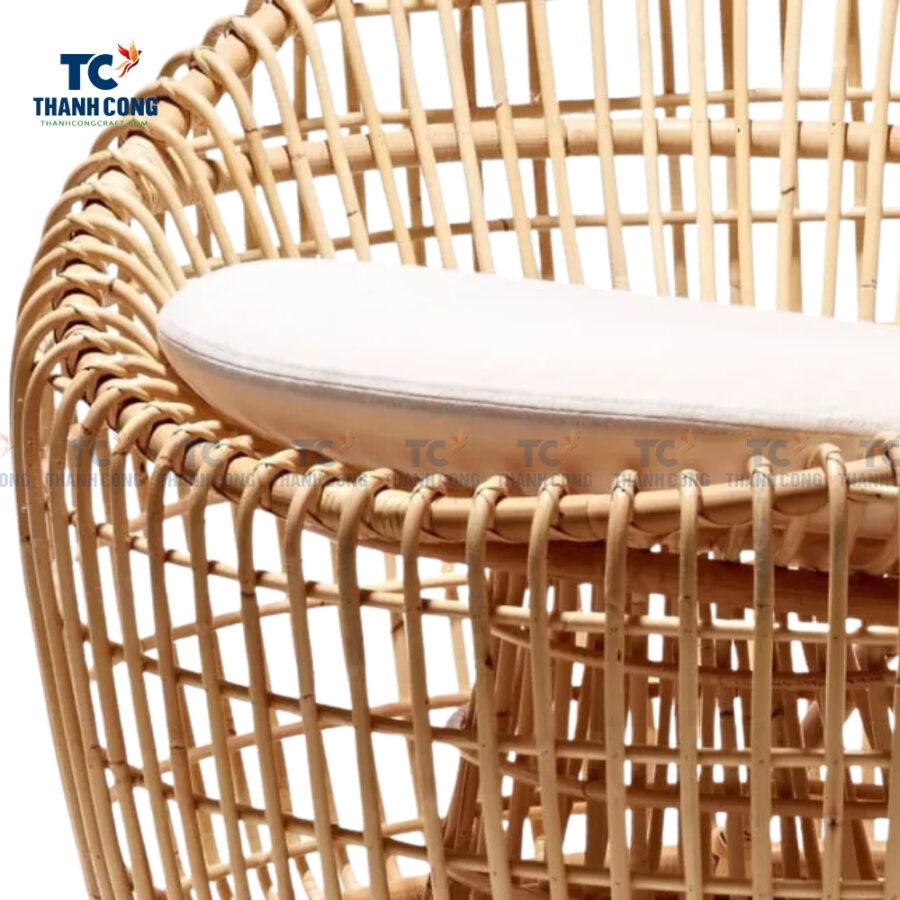 Round Rattan Lounge Chair (TCF-24170)