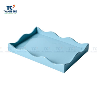 small lacquer tray, blue lacquer tray, wholesale