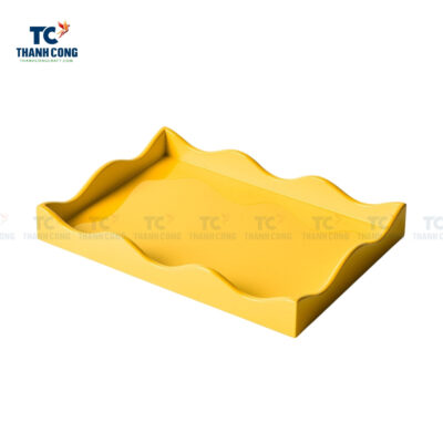 small lacquer tray, yellow lacquer tray, wholesale