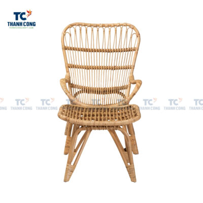 wicker lounge chair with ottoman