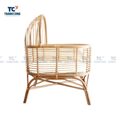 boho rattan crib