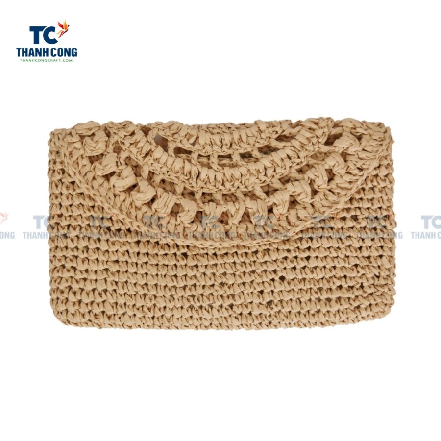 Braided Straw Clutch Bag (TCFA-24058)