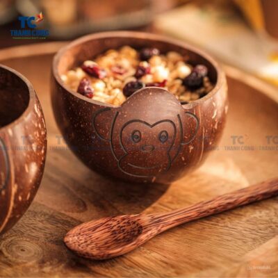 Coconut Shell Animal Bowl - Monkey (TCCP-22023)