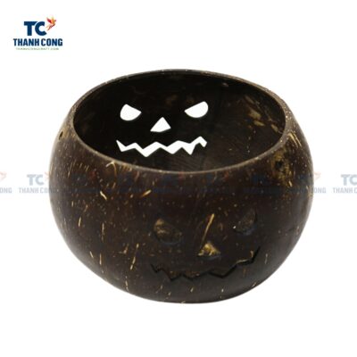 Coconut Shell Candle Holders For Halloween (TCCP-22022)