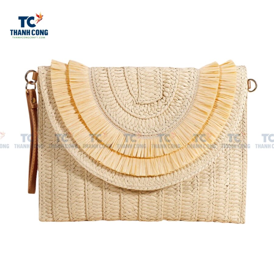 Decor Straw Clutch Bag (TCFA-24056)