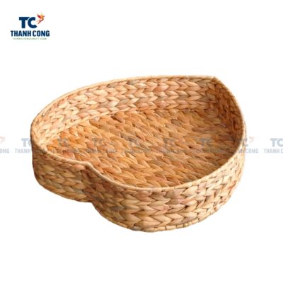 Heart Shape Water Hyacinth Tray (TCKIT-24415)