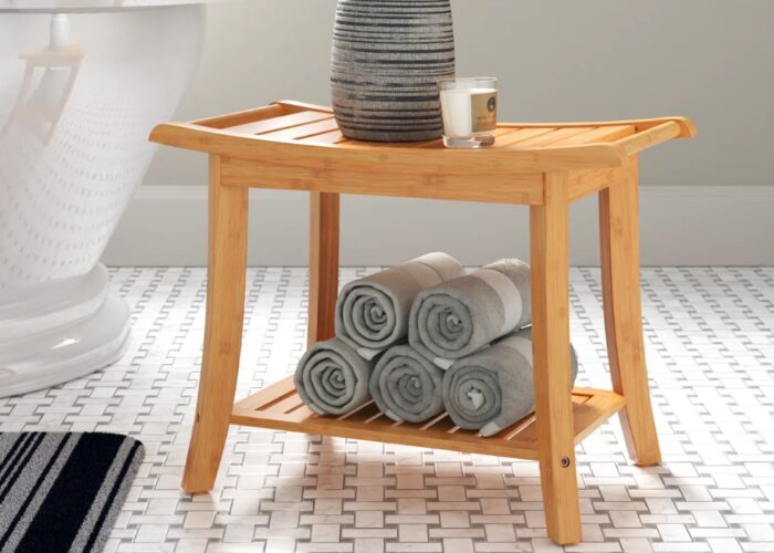 How to clean bamboo shower bench