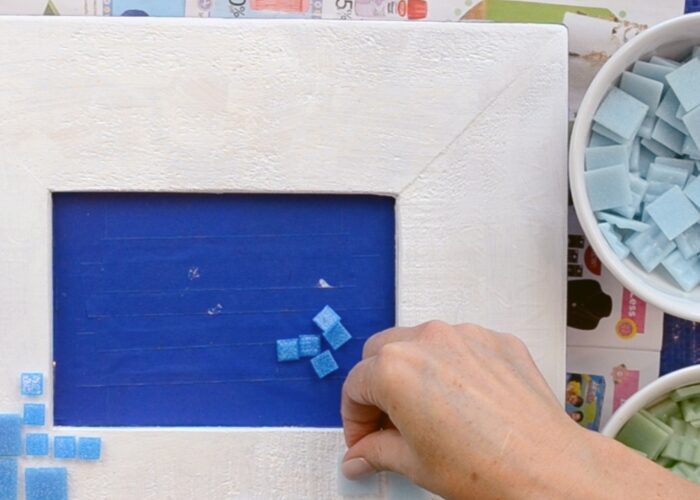 How to make mosaic photo frame for beginners