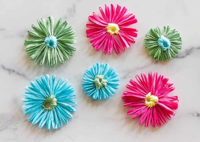 How to make raffia flowers? Easy tutorial How to make raffia flowers? Easy tutorial