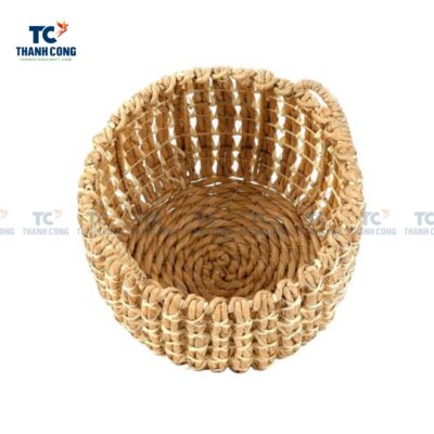 Natural Twist Water Hyacinth Storage Basket (TCSB-24223)