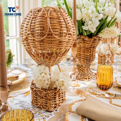 Rattan Hot Air Balloon (TCHD-24496)