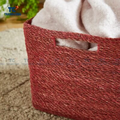 Red Seagrass Basket (TCSB-24213)