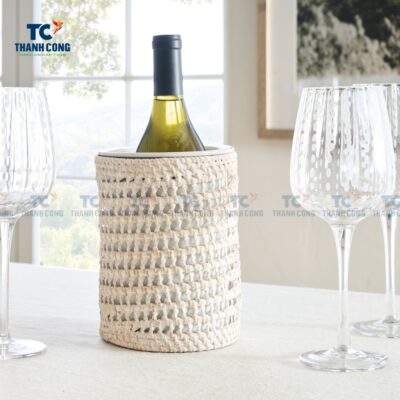 Round Rattan Wine Cooler (TCKIT-24434)