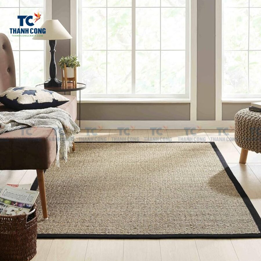 Seagrass Rug With Black Border (TCHD-24486)