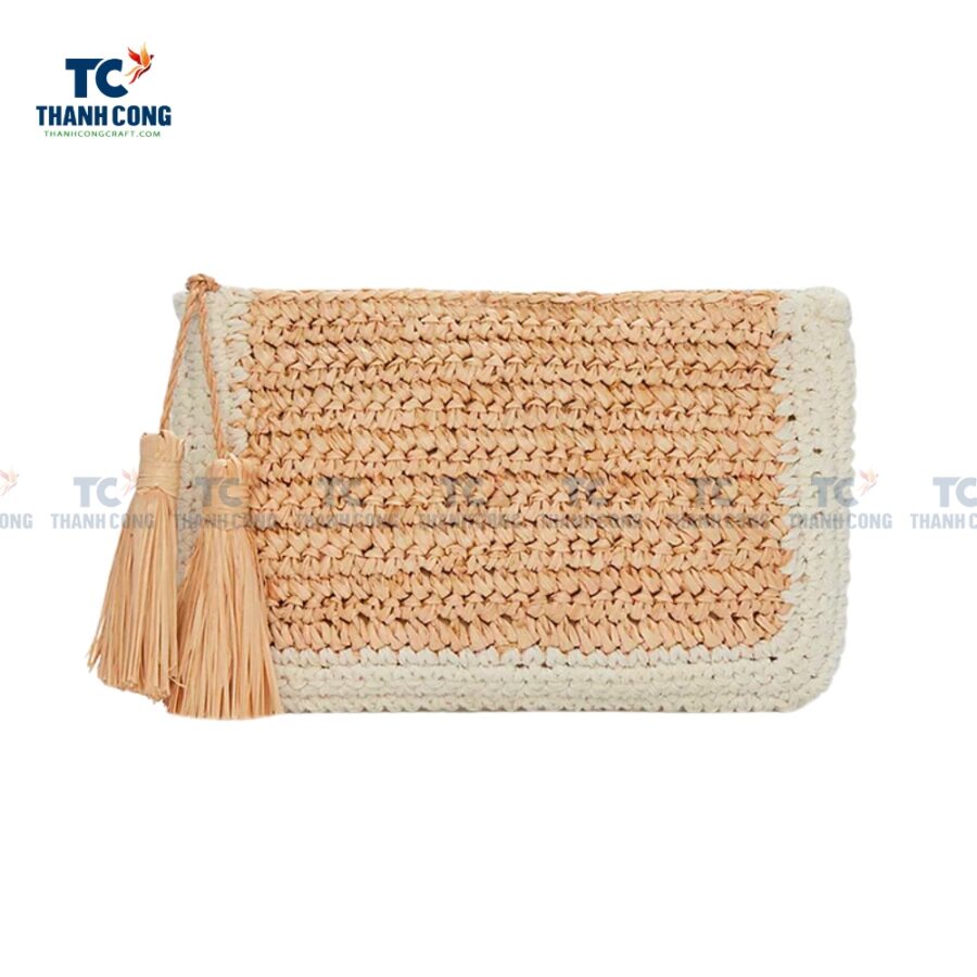 Straw Clutch Bag For Women (TCFA-24053)