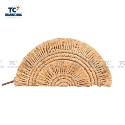 Straw Clutch Bag Half Moon (TCFA-24052)