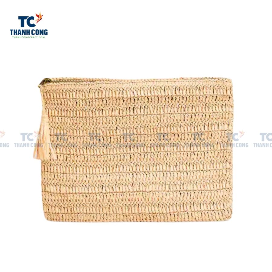 Straw Clutch Bag Natural (TCFA-24051)