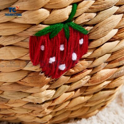 Tall Water Hyacinth Basket (TCSB-24224)