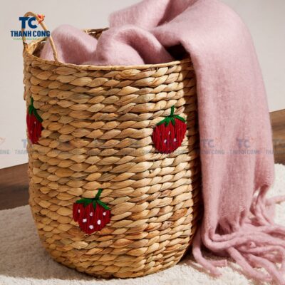 Tall Water Hyacinth Basket (TCSB-24224)