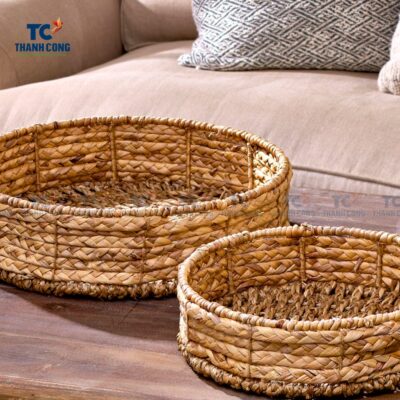 Water Hyacinth Basket Tray (TCKIT-24422)