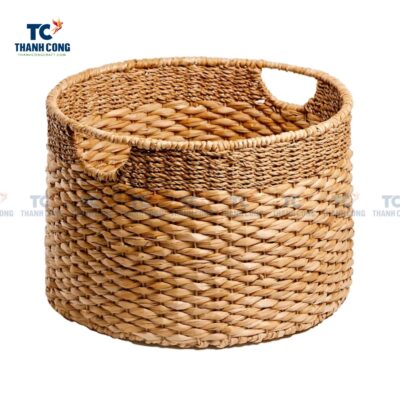 Water Hyacinth Basket With Lid (TCSB-24218)