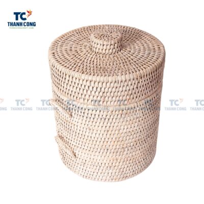 White Rattan Ice Bucket (TCKIT-24431)